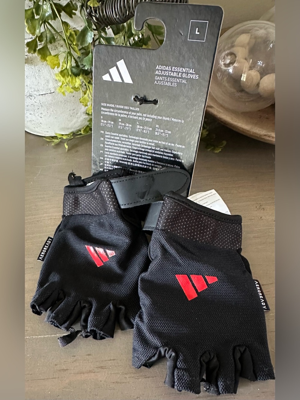 adidas Men’s Fingerless Training Gloves